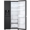 LG GSLE81EPBC American Fridge Freezer,  Non-Plumbed, Black, C Rated