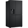 LG GSLE81EPBC American Fridge Freezer,  Non-Plumbed, Black, C Rated