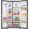 LG GSLE81EPBC American Fridge Freezer,  Non-Plumbed, Black, C Rated