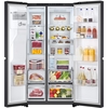 LG GSLE91EVAB American Fridge Freezer, Black, B Rated,  Non-Plumbed