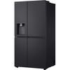 LG GSLE91EVAB American Fridge Freezer, Black, B Rated,  Non-Plumbed