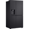 LG GSLE91EVAB American Fridge Freezer, Black, B Rated,  Non-Plumbed