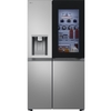 LG GSXE81PYBE American Fridge Freezer, Silver, E Rated, Non-Plumbed