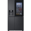 LG GSXE90EVAD American Fridge Freezer,  Plumbed, Black, D Rated