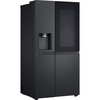 LG GSXE90EVAD American Fridge Freezer,  Plumbed, Black, D Rated