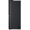 LG GSXE90EVAD American Fridge Freezer,  Plumbed, Black, D Rated