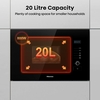 Hisense HB20MOBX5UK Built-In Microwave, Black