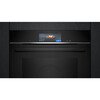 Siemens HB778G3B1B iQ700 Built-In Electric Single Oven with Pyrolytic Cleaning, Black, A+ Rated
