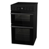 Hisense HDCEC5C10B Ceramic Electric Cooker with Double Oven, Black, A Rated
