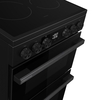 Hisense HDCEC5C10B Ceramic Electric Cooker with Double Oven, Black, A Rated