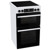 Hisense HDCEC5C10W Ceramic Electric Cooker with Double Oven, White, A Rated