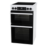 Hisense HDCEC5C10W Ceramic Electric Cooker with Double Oven, White, A Rated