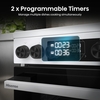 Hisense HDCEC5C10W Ceramic Electric Cooker with Double Oven, White, A Rated