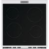 Hisense HDCEC6C20W Ceramic Electric Cooker with Double Oven, White, A Rated