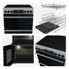 Hisense HDCEC6C20X Ceramic Electric Cooker with Double Oven, Stainless Steel, A Rated