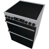 Hisense HDCEC6C20X Ceramic Electric Cooker with Double Oven, Stainless Steel, A Rated