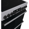 Hisense HDCEC6C20X Ceramic Electric Cooker with Double Oven, Stainless Steel, A Rated