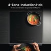 Hisense HDCEIT6C20B Induction Electric Cooker with Double Oven, Black, A Rated