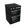 Hisense HDE3211BBUK Ceramic Electric Cooker with Double Oven, Black, A Rated
