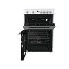 Hisense HDE3211BWUK Ceramic Electric Cooker with Double Oven, White, A Rated