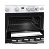 Hisense HDE3211BWUK Ceramic Electric Cooker with Double Oven, White, A Rated