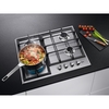 AEG HGX6400SM 59cm 4 Burner Gas Hob, Stainless Steel