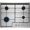 AEG HGX6400SM 59cm 4 Burner Gas Hob, Stainless Steel