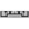 AEG HGX75400SM 3000 75cm 5 Burner Gas Hob, Stainless Steel