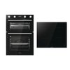 Hisense Built-In Electric Double Oven and 60cm Induction Hob Pack, Black, A+++ Rated