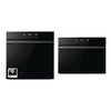 Hisense Built-In Electric Single Oven and Compact Oven with Microwave Function Pack, Black, A+ Rated