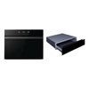 Hisense Compact Oven with Microwave Function and Warming Drawer Pack, Black