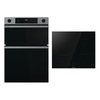 Hisense Built-In Electric Double Oven and 60cm Induction Hob Pack, Stainless Steel, A Rated