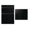 Hisense Built-In Electric Double Oven and 60cm Induction Hob Pack, Black, A Rated