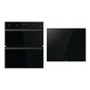 Hisense Built-Under Electric Double Oven and 60cm Induction Hob Pack, Black, A Rated