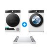 Hisense Heat Pump Tumble Dryer, Washing Machine and Stacking Kit Pack