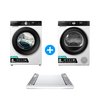 Hisense Washing Machine, Heat Pump Tumble Dryer and Stacking Kit Pack