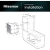 Hisense HO66FAPizzaChef Built-In Electric Single Oven with Pyrolytic Cleaning, Black, A+ Rated