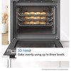 Bosch HQA534BS3B Series 4 Built-In Electric Single Oven, Stainless Steel, A+ Rated