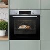 Bosch HQA534BS3B Series 4 Built-In Electric Single Oven, Stainless Steel, A+ Rated