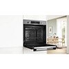 Bosch HQA574BS3B Series 4 Built-In Electric Single Oven with Pyrolytic Cleaning, Stainless Steel, A+ Rated