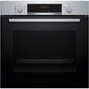 Bosch HQA574BS3B Series 4 Built-In Electric Single Oven with Pyrolytic Cleaning, Stainless Steel, A+ Rated