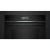 Siemens HR776G1B1B iQ700 Built-In Electric Single Oven with Pyrolytic Cleaning, Black, A+ Rated