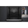 Siemens HR776G1B1B iQ700 Built-In Electric Single Oven with Pyrolytic Cleaning, Black, A+ Rated