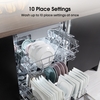 Hisense HS523E15WUK Slimline Dishwasher, 10 Place Settings, White, E Rated