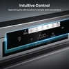 Hisense HS642D90XUK Dishwasher, 14 Place Settings, Stainless Steel, D Rated