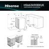 Hisense HS663A90BXUK Dishwasher, 16 Place Settings, Black, A Rated