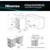 Hisense HS663A90WUK Dishwasher, 16 Place Settings, White, A Rated