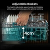 Hisense HS663A90WUK Dishwasher, 16 Place Settings, White, A Rated