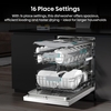 Hisense HS663A90WUK Dishwasher, 16 Place Settings, White, A Rated