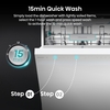 Hisense HS663A90WUK Dishwasher, 16 Place Settings, White, A Rated
